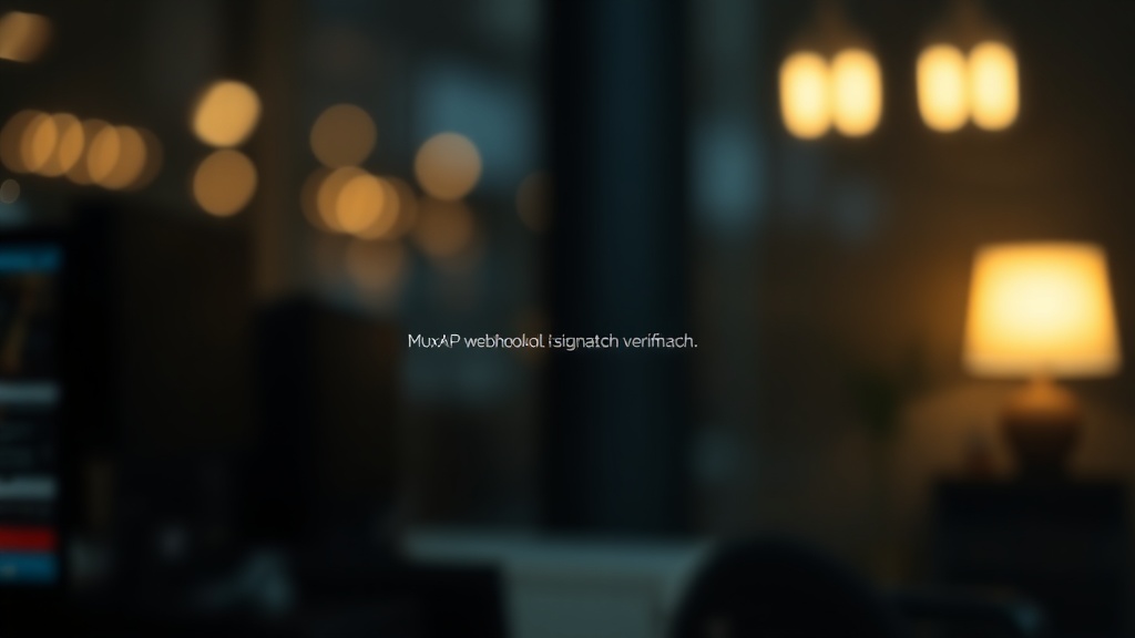 Mux API webhook signature mismatch verification error